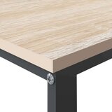  Računalniška miza črna in hrast 110x60x73 cm iverna plošča, (20608809) | Shoptok.si