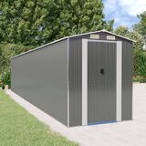 vidaXL Vrtna lopa svetlo siva 192x938x223 cm pocinkano jeklo Cene