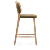 Kave Home Kaki zelen barski stol (višina sedeža 66 cm) Helda – | Shoptok.si