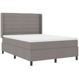  Box Spring Postelja z Matracem in LED Taupe 140x190 cm Tkanina, (22050725) | Shoptok.si