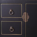 Ixia Črna visoka komoda 73x90 cm Oriente – | Shoptok.si