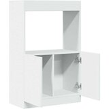 vidaXL Visoka omara bela 63x33x100 cm inženirski les | Shoptok.si