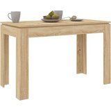 vidaXL Blagovaonski stol boja hrasta sonome 120 x 60 x 76 cm iverica | shoptok.hr