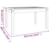  Vrtni stol 82,5 x 50,5 x 45 cm od masivne duglazije | shoptok.hr
