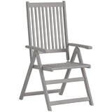 Maison Chic Vrtni stoli - Stol za vrt 4 kosi sivi trden akacijev les JS1586, (21877351) | Shoptok.si