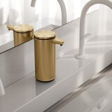 simplehuman Jeklen avtomatski dozirnik za milo v sijajno zlati barvi 266 ml – | Shoptok.si