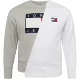 Tommy Remixed Sweater majica mornarsko plava / siva melange / crvena / bijela