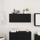 vidaXL Kupaonski zidni ormarić crni 100x25x40 cm izrađeno drvo | shoptok.hr