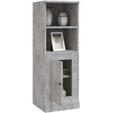 vidaXL Visoka omarica betonsko siva 36x35,5x103,5 cm inženirski les | Shoptok.si