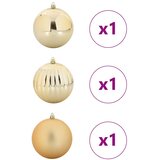  Set božićnih kuglica XXL 3 pcs Zlatno Plastika | shoptok.hr