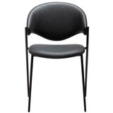 DAN-FORM Denmark Crna blagovaonska stolica od umjetne kože Zone – | shoptok.hr