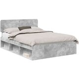  Konstrukcija postelje Beton 140 x 200 cm Masivno borovo les, (5000102873) | Shoptok.si