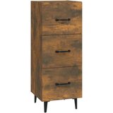  Komoda dimljeni hrast 34,5x34x90 cm inženirski les, (20654205) | Shoptok.si
