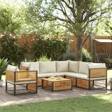  7-dijelni set vrtnih sofa s jastucima masivno bagremovo drvo | shoptok.hr