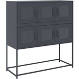 vidaXL Komoda antracit 100,5 x 39 x 107 cm od hladno valjanog čelika | shoptok.hr