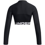 Under Armour Women's T-shirt HeatGear Rib 1/4 Zip LS Cene