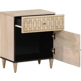 Furnova Nočna omarica 50x33x60 cm trden mangov les, (21926436) | Shoptok.si