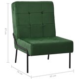  Stolica za opuštanje 65 x 79 x 87 cm tamnozelena baršunasta | shoptok.hr
