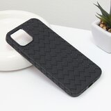  torbica weave case za iphone 12 6.1 crna Cene