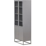 Venture Home vitrina Bakal 41 × 190 × 80 cm, svijetlosiva | shoptok.hr