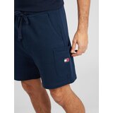 Tommy Jeans Cargo hlače mornarsko plava / vatreno crvena / bijela | shoptok.hr