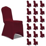  Navlake za stolice rastezljive bordo 18 kom | shoptok.hr