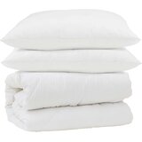  Set deka s jastukom 3 kom. Bijela Mikrovlakna 200 x 220 cm,80 x 80 cm | shoptok.hr