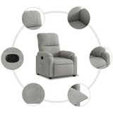  Naslonjač svjetlosivi tkanina od mikrovlakana | shoptok.hr