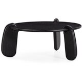 MOME Crni okrugao stolić za kavu od masivnog manga ø 80 cm Tamira – | shoptok.hr