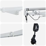  Okvir tende z LED lučmi Bela 400 × 350 cm Aluminij, (5000206795) | Shoptok.si