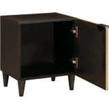 vidaXL Nočna omarica 2 pcs Črna in zlata 40 x 33.5 x 46 cm | Shoptok.si