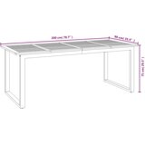  7-dijelni vrtni blagovaonski set od bagremovog drva i metala | shoptok.hr