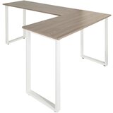 MID.YOU Kotna Pisalna Miza Workspace Basic I, Siva, Bela | Shoptok.si
