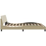  Okvir za krevet s uzglavljem krem 160 x 200 cm od tkanine | shoptok.hr