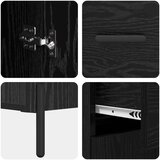  Kreveta Crni hrast 69 5 x 34 x 90 cm Konstruirano drvo | shoptok.hr