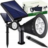  Solarna reflektorska talna ali stenska 4 LED svetilka IP65 Cene