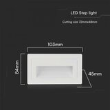  LED spoljašnje svetlo za stepenište LED/3W/230V 3000K IP65 belo | Eponuda.com