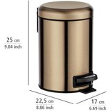 Wenko koš za smeće s pedalom u bakrenoj boji Leman, 3 l | shoptok.hr