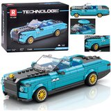  Tehnički blokovi Retro automobil PLAVI KABRIOLET zlatni naplatci 417 dijelova ZA5788 | shoptok.hr