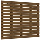 Maison Chic stensko posteljno vzglavje - vzglavna omarica - nočna omarica medeno rjavo 106x3x91,5 cm borovina, (21706604) | Shoptok.si