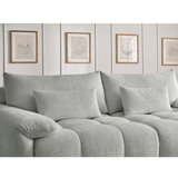 Bobochic Paris Svijetlo siva sofa od šenila 264 cm Ivane – | shoptok.hr