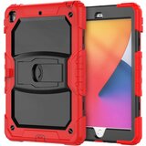 NIKCORP Ovitek za iPad 7/8/9 10.2 s stojalom, držalom za pisalo in naramnim trakom, trislojna zaščita pred udarci, rdeč, (5000138866) | Shoptok.si