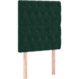  Krevet box spring s madracem LED tamnozeleni 100x200 cm baršun | shoptok.hr