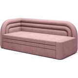 ELTAP Ružičasta sklopiva/s prostorom za odlaganje sofa od šenila s lijevim kutom 223 cm Fabillo – | shoptok.hr