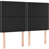  Uzglavlja 4 kom crni 72 x 5 x 78/88 cm od umjetne kože | shoptok.hr