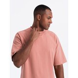 Ombre Men's LOOSE FIT T-shirt with pocket - beige | Shoptok.si