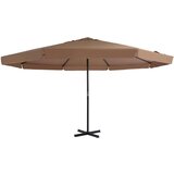  Zunanji senčnik z aluminijastim drogom 500 cm taupe | Shoptok.si
