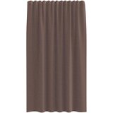 Voile zavjese s gornjim jezičkom 2 kom smeđe Smeđa 140 x 175 cm | Shoptok.si