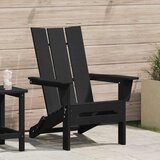  Sklopiva Adirondack stolica Crna 80,5 x 74,5 x 92 cm HDPE | shoptok.hr