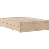 vidaXL Krevet s regalom za knjige bez madraca 140x190 cm od borovine | shoptok.hr